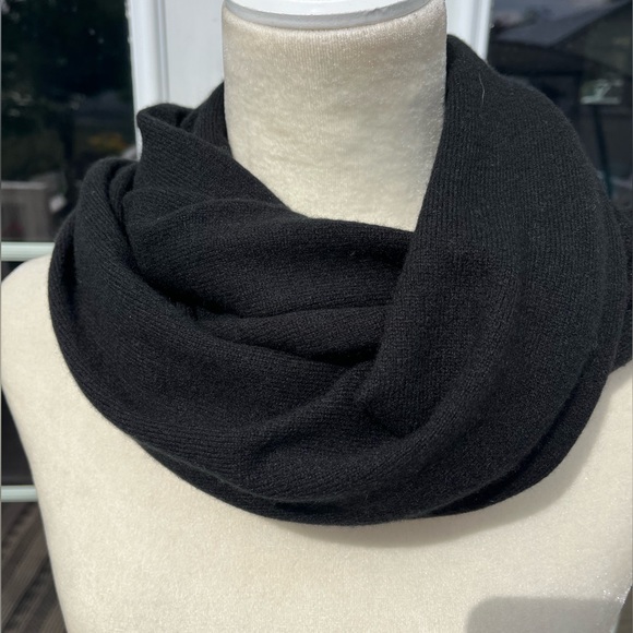 Black Cashmere Scarf 88” by 13” - Picture 2 of 6